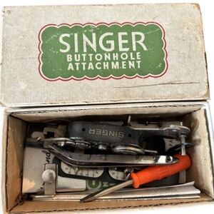Singer Sewing Machine Buttonhole Attachment No. 121795